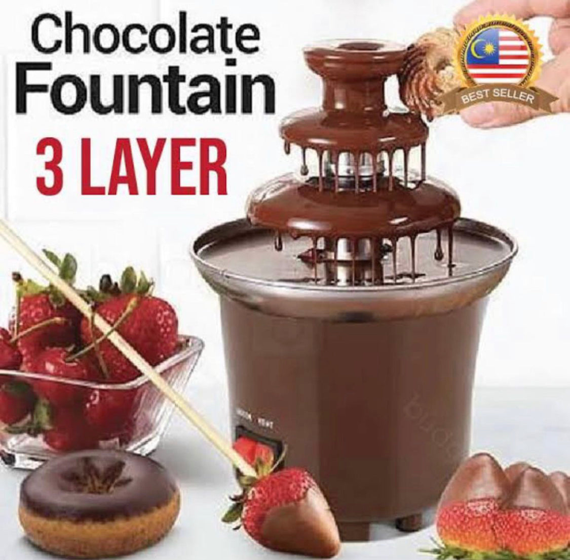 3 Layers Chocolate Fountain Machine