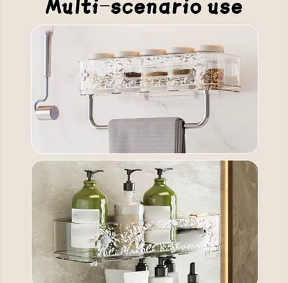 Wall-Mounted Bathroom Shelf Organizer