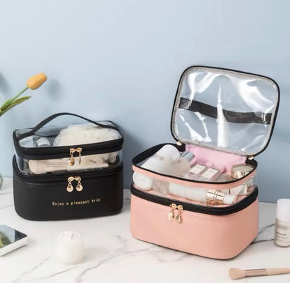 Double Layer Makeup Cosmetic Bag