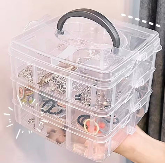 3 Layer Dustproof Jewellery Organizer