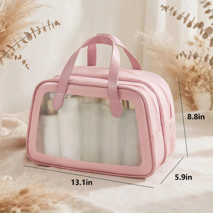 2 in 1 Dry and Wet Double Layer Makeup Bag