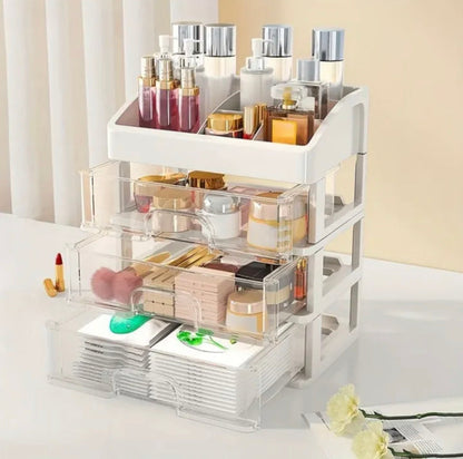 3 Drawers Cosmetic Makeup Organizer