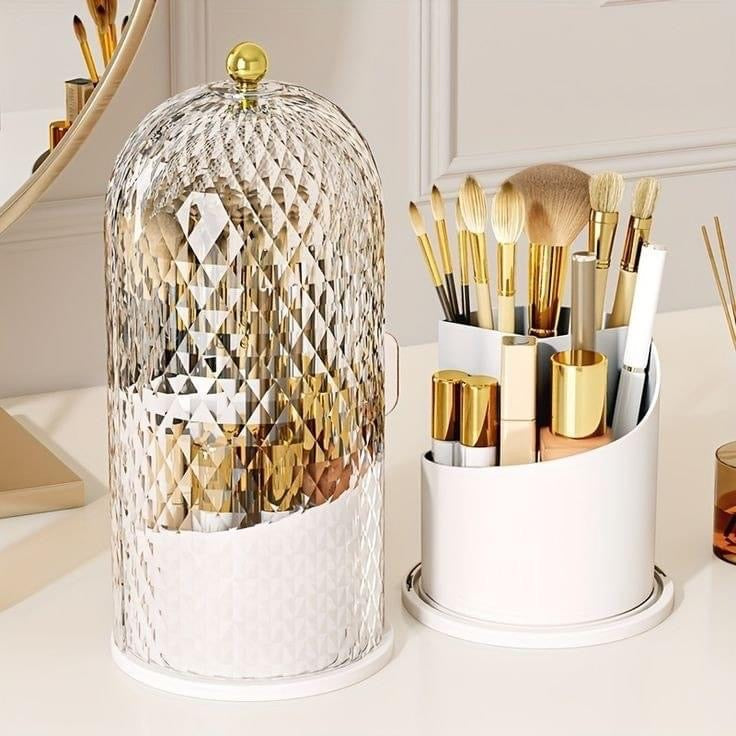 360 Rotating Brushes Holder Organizer