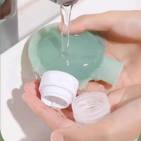 3 Pcs Silicone Travel Bottles Set