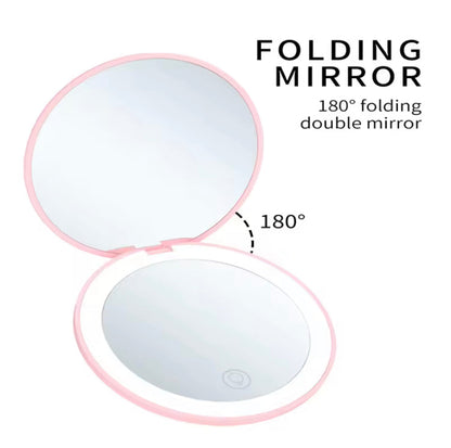 LED Light Rechargeable Pocket Mirror