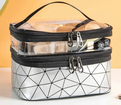 Double Layer Transparent Makeup Bag