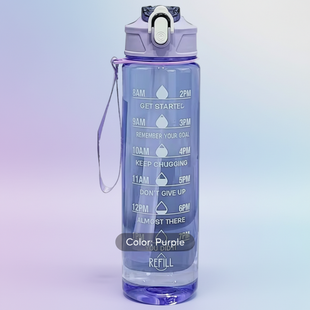 900ml Leakproof Water Bottle with Straw