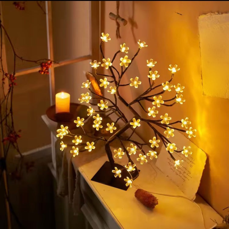 24 Led Cherry Blossom Lamp Tree