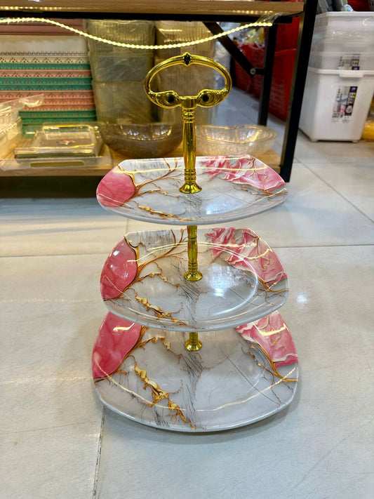 3 Tier Melamine Dessert Tray Stand