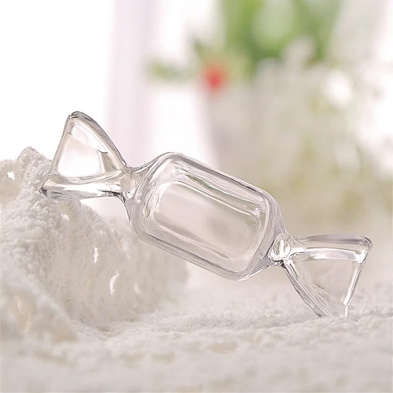 10pcs Set Mini Transparent Candy Jewellery Storage Box Sweet Candy Shaped