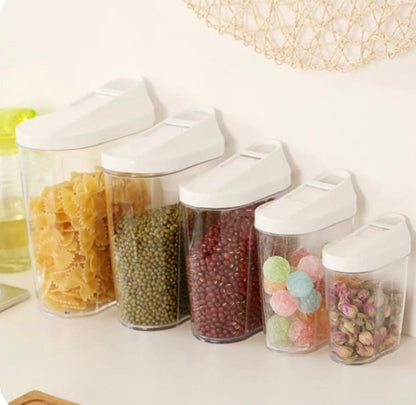 5 Pcs Acrylic Jars Set