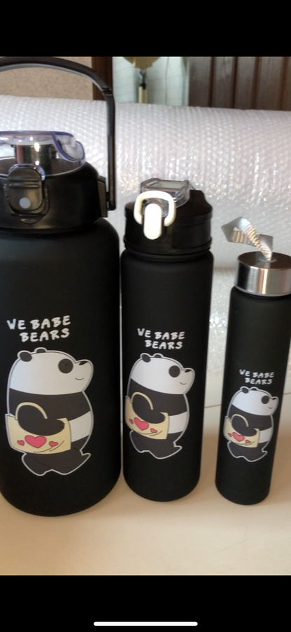 3 pcs Bear Bottle Set