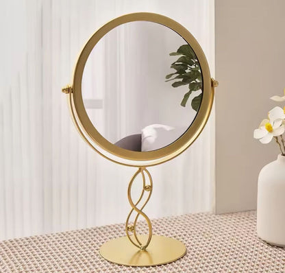 Metal Golden Vanity Mirror