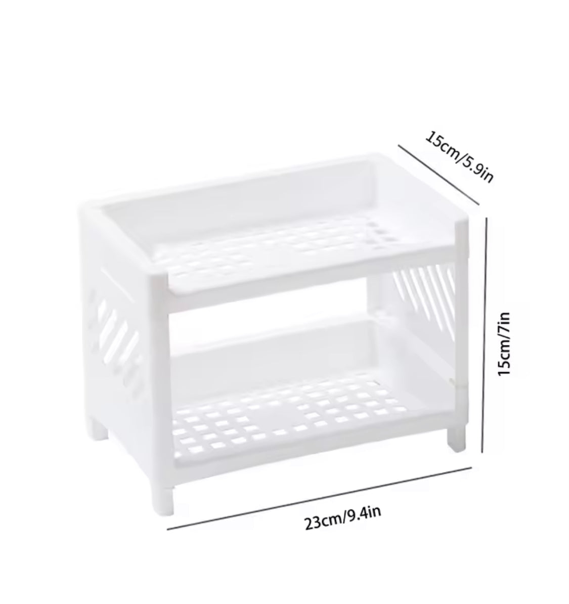 2 Layer Storage Rack Organizer