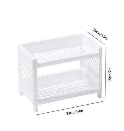 2 Layer Storage Rack Organizer