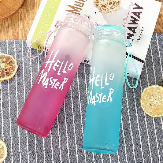 Hello Glass Water Bottle