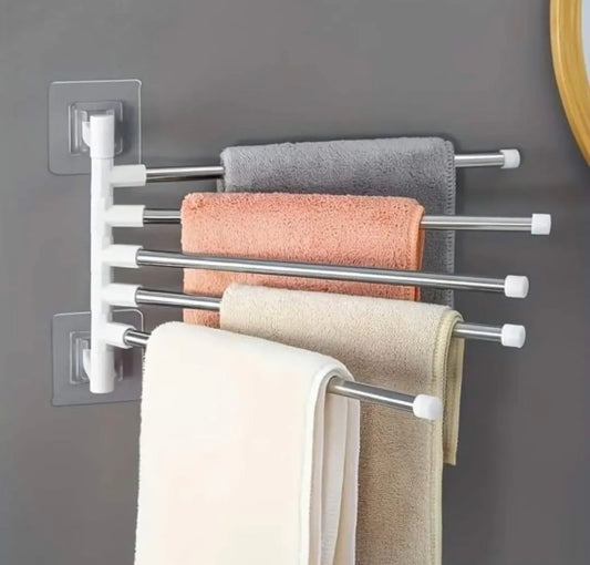Wall-Mounted Rotatable Towel Holder