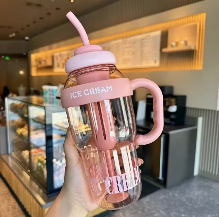 1300ml Large Capacity Tumbler with Straw