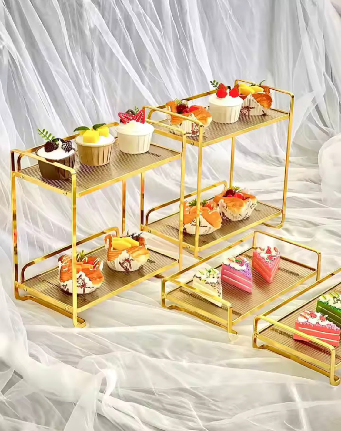 2 Layer Dessert Serving Stand Rack
