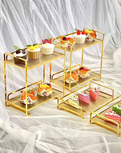 2 Layer Dessert Serving Stand Rack