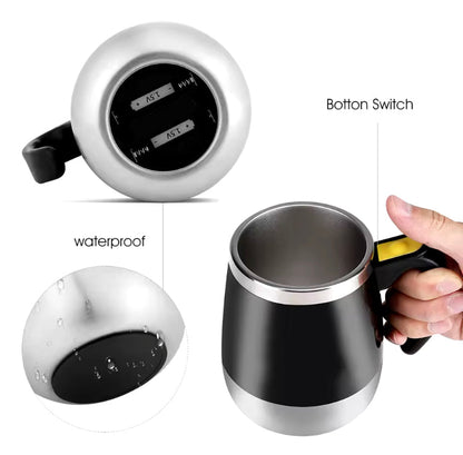 500ml Automatic Stainless Steel Self Stirring Mug