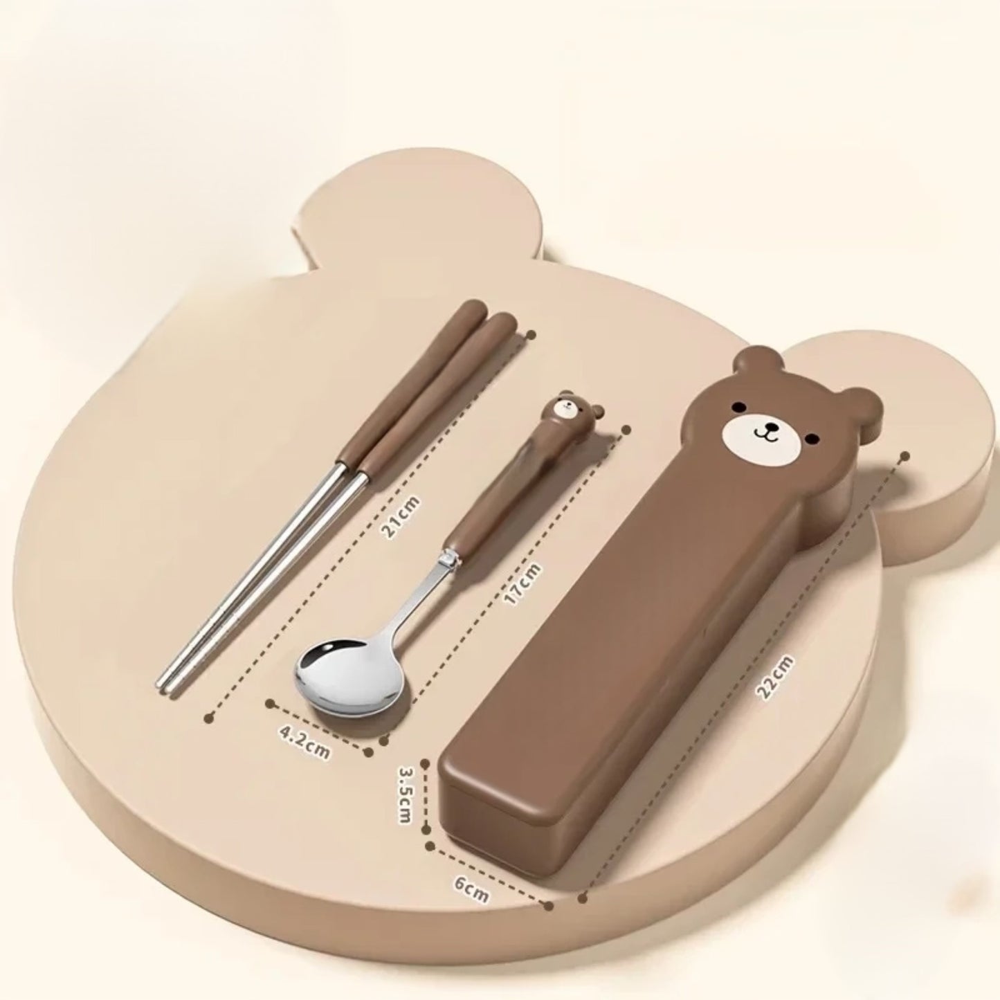 3 Pcs Kids Travel Cutlery Set