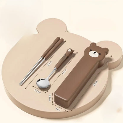 3 Pcs Kids Travel Cutlery Set