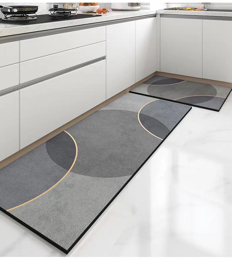 2 Pcs Non Slip Floor Mat Set