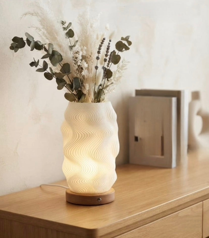 Led Flower Vase Lamp for Home Decor