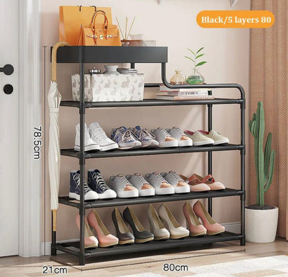 5 Layers L-Shape Shoe rack