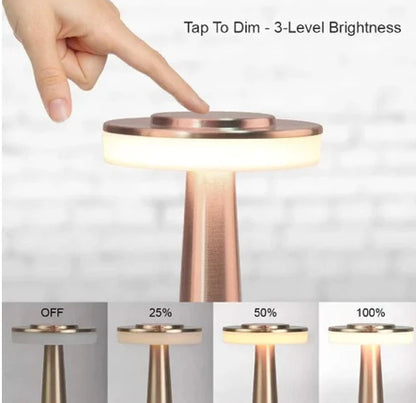 Full Metal Body Unique Design Night Touch Lamp 3Modes Light Best Quality