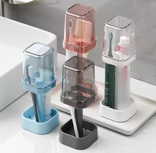 Toothbrush Holder Organizer with Cap