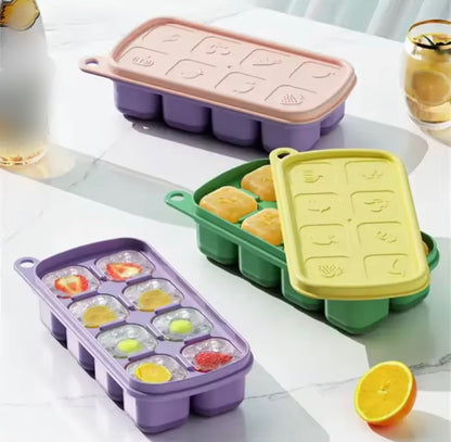Silicone Ice Tray with Lid