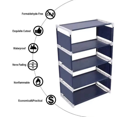 4 Layer Non-Woven Shoe Rack