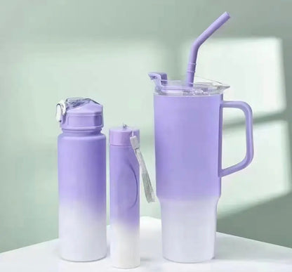 3 Pcs Tumblers Water Bottles Set