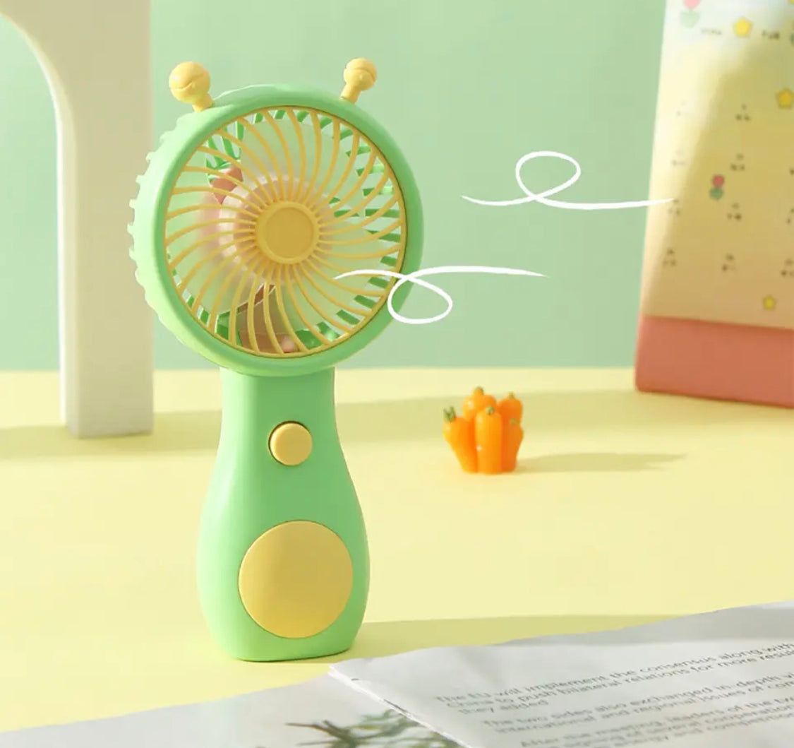 1PC Cute Snail Rechargeable Fan