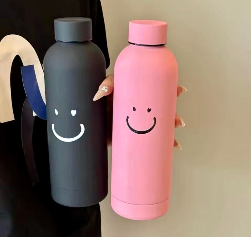400ml Glass Smile Water Bottle