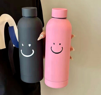 400ml Glass Smile Water Bottle