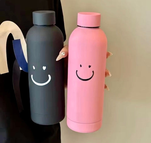 400ml Glass Smile Water Bottle