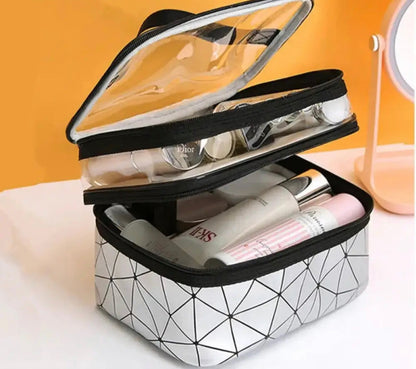 Double Layer Transparent Makeup Bag