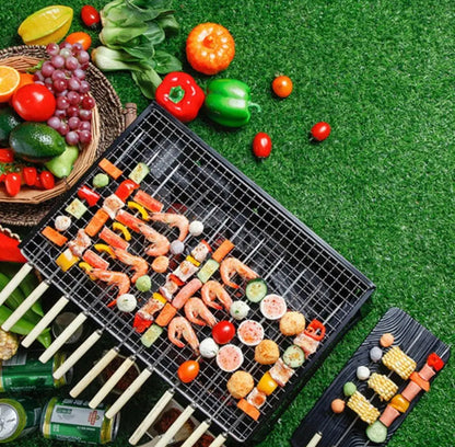 6 Pcs Barbecue Skewers Wooden Bbq Sticks