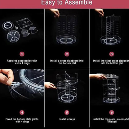 360 Degree Rotating Acrylic Organizer