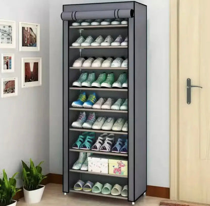 New Dustproof Multi Layers Shoe Racks With Steel Rod with Parachute Material.