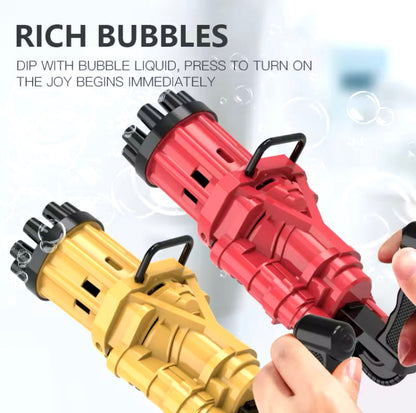 Automatic 8 Hole Bubble Gun for Kids