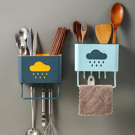 Wall-Mounted Kitchen Cutlery Holder