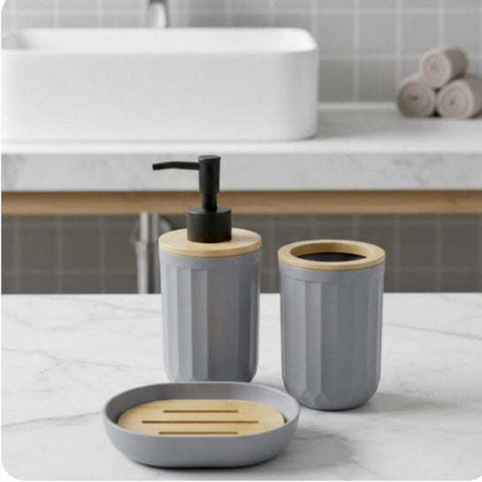 3 Pcs Round Bathroom Set