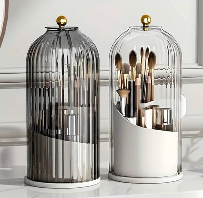 360° Rotating Dustproof Makeup Brush Holder