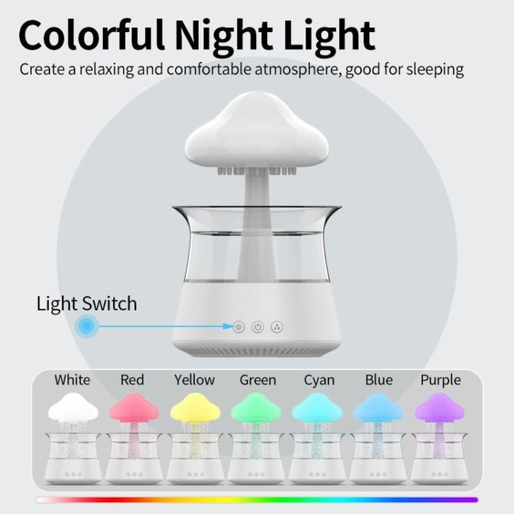 Mushroom Rain 7 Colours Humidifier Diffuser