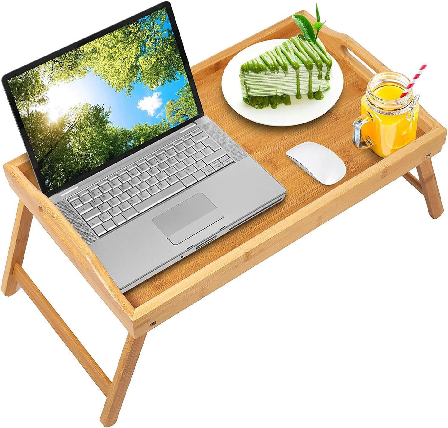 Bamboo Foldable Bed Study Laptop Table