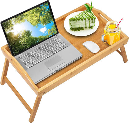 Bamboo Foldable Bed Study Laptop Table